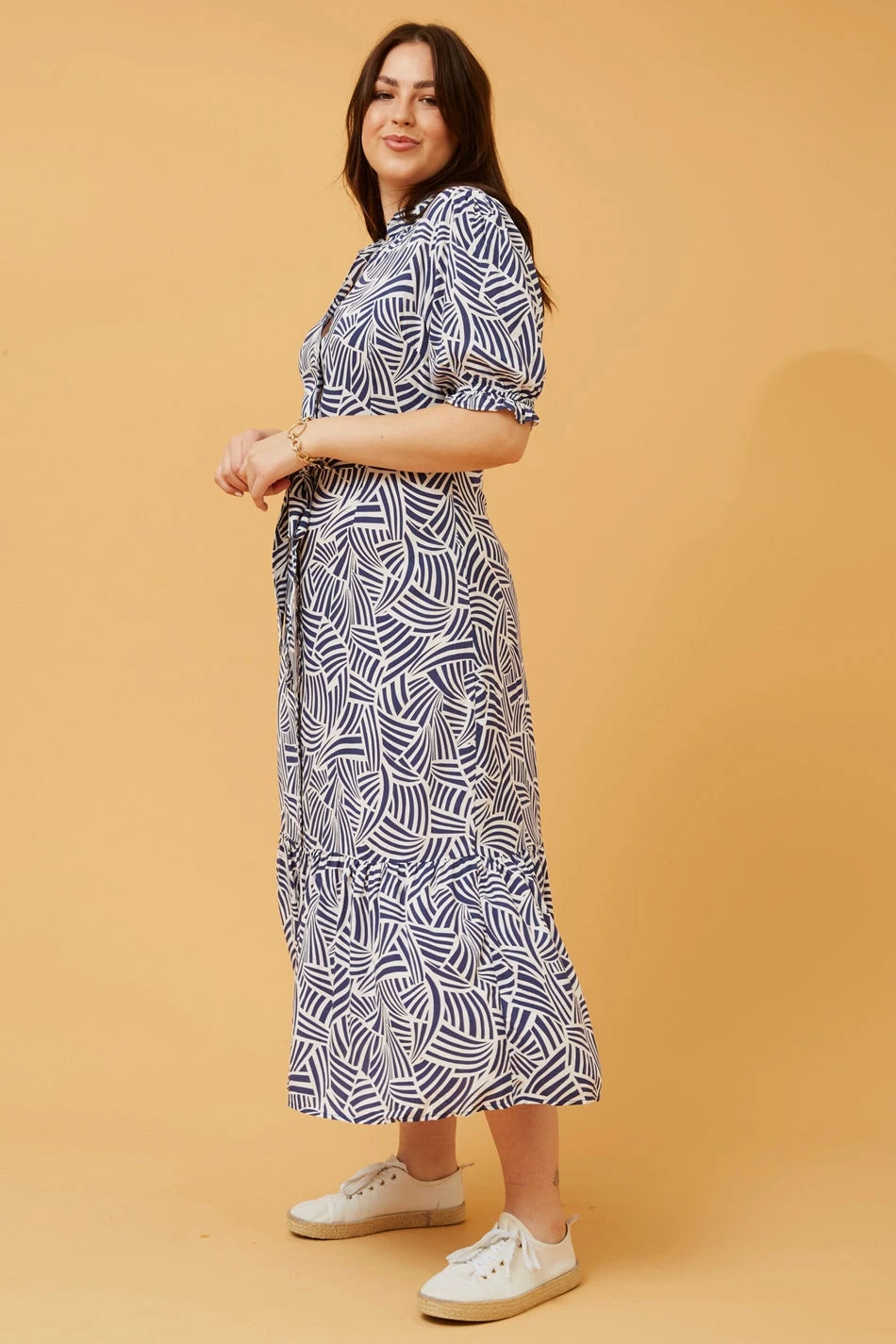 LINA PUFF SLEEVE MAXI DRESS - Image 6