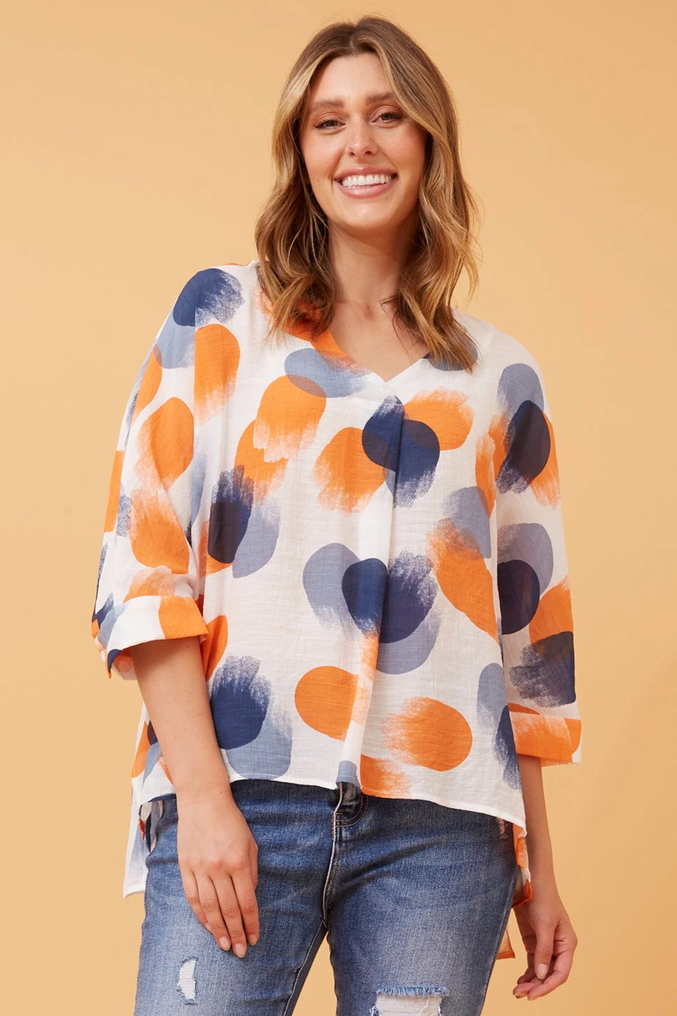 ASHER OVERSIZED POLKA DOT TOP - Image 3
