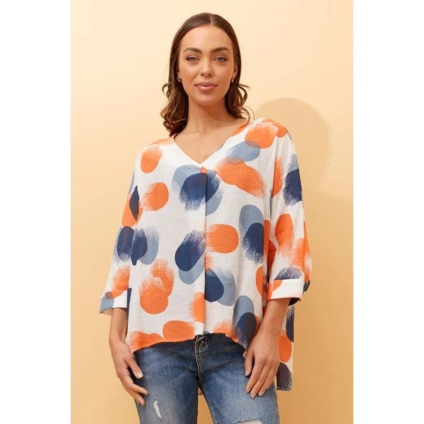 ASHER OVERSIZED POLKA DOT TOP - Image 7