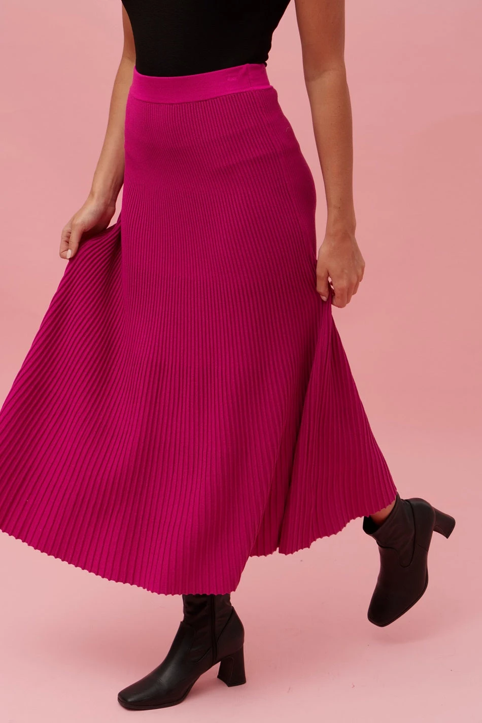 LEANNE RIB KNIT SKIRT - Image 8