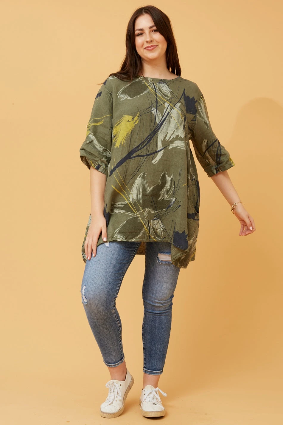 CIA FLORAL LINEN TOP - Image 9