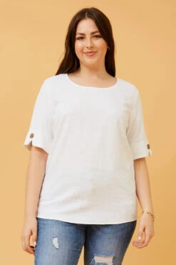 GAELIN LINEN TOP