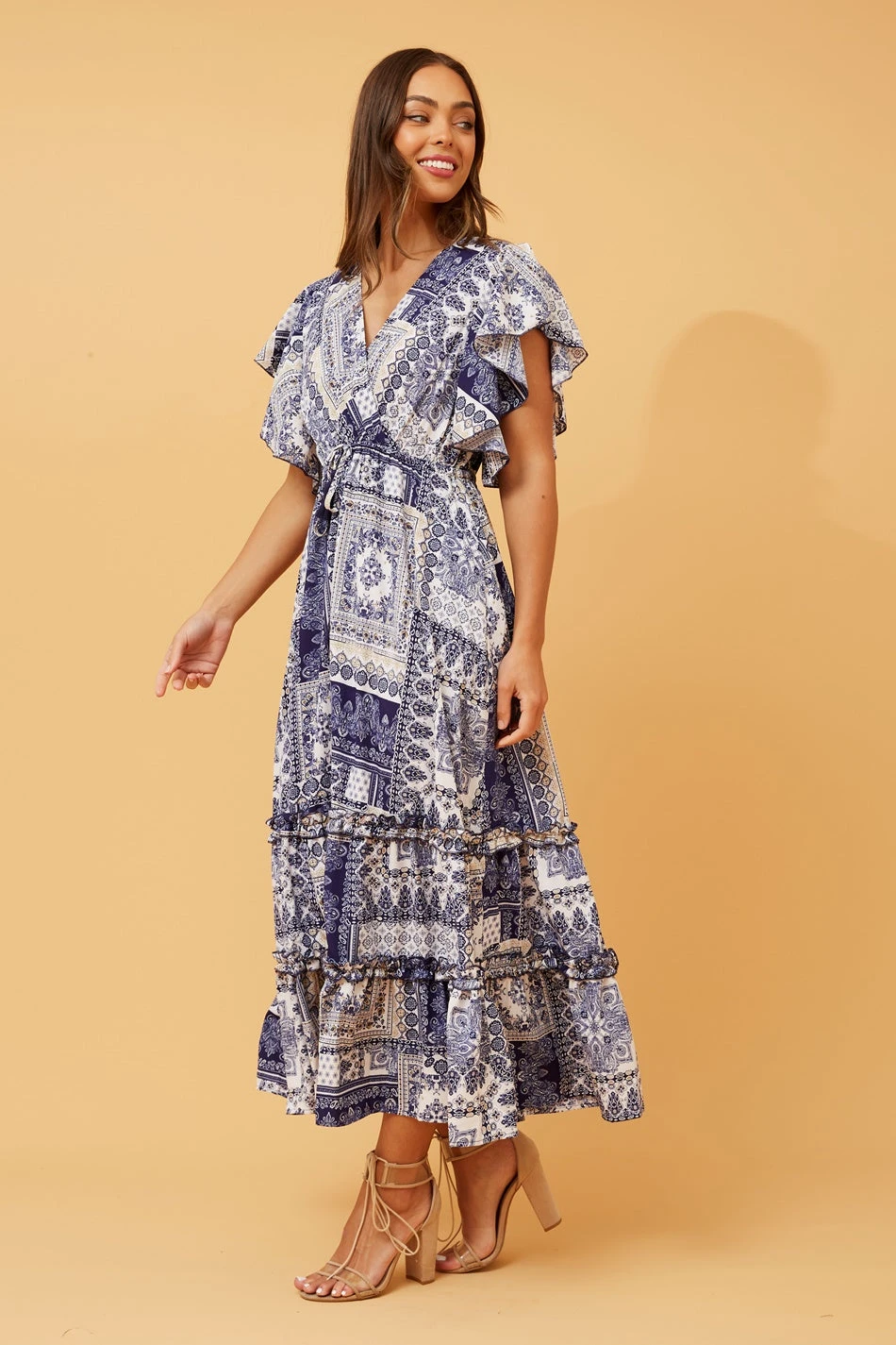 GEMALLA PATCHWORK BOHO MAXI DRESS - Image 6