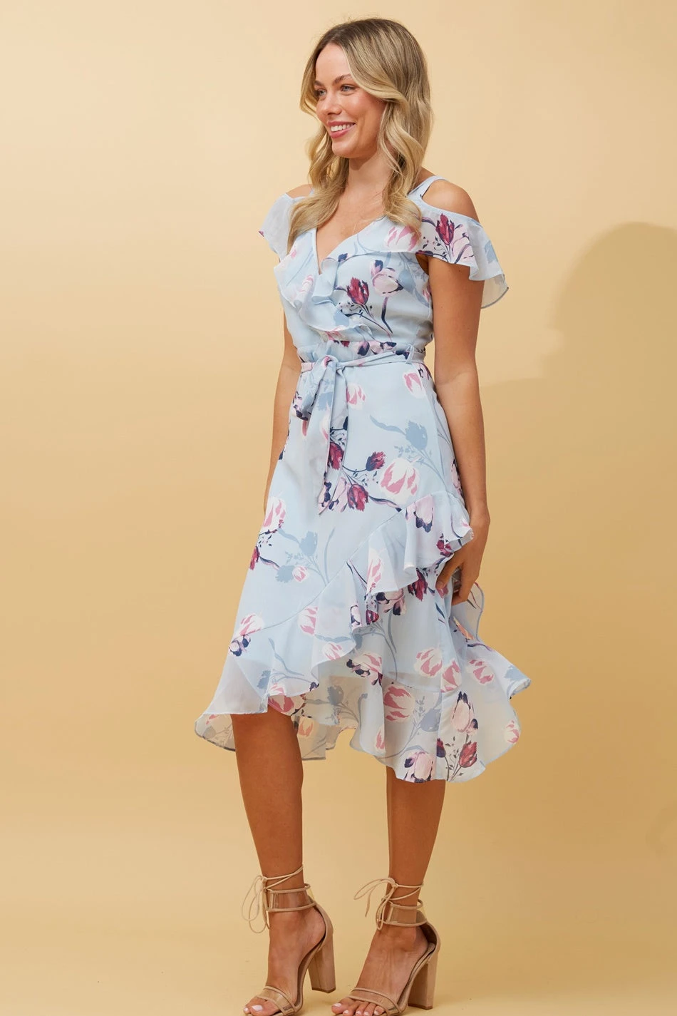 GIDGET FLORAL RUFFLE DRESS - Image 5