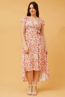NERIDA FLORAL MIDI DRESS
