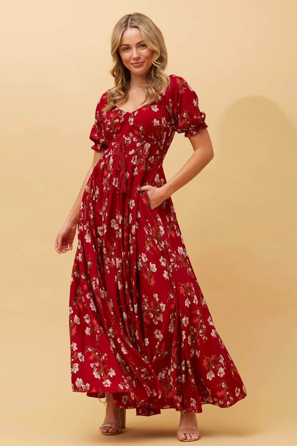 DAISY FLORAL BOHO MAXI DRESS