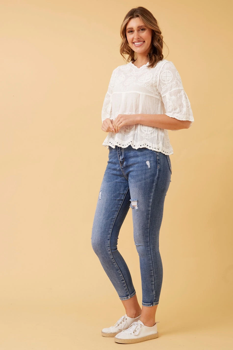 ELLIOT EMBROIDERED TOP - Image 5