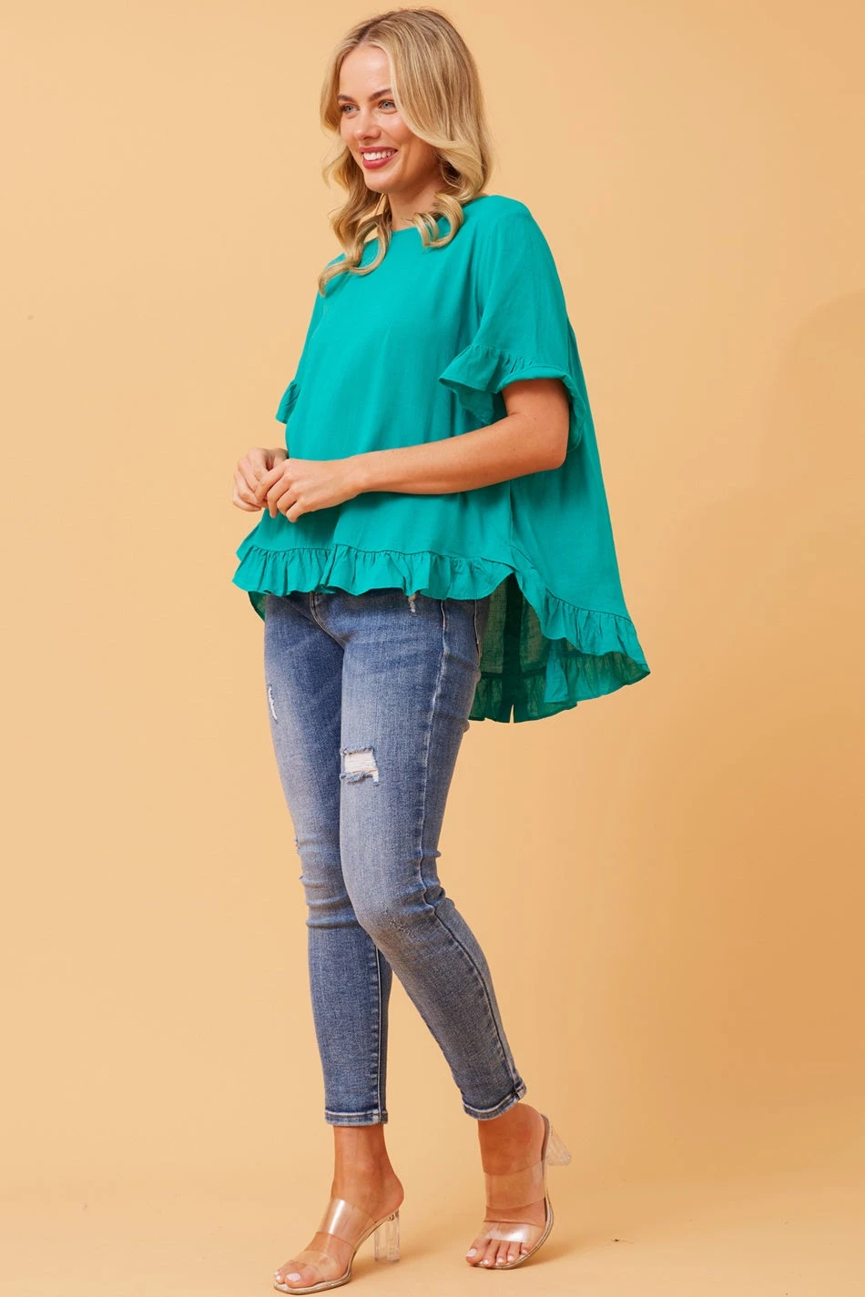 FRILA LINEN SMOCK TOP - Image 17