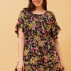 GRETA FLORAL SHORT DRESS