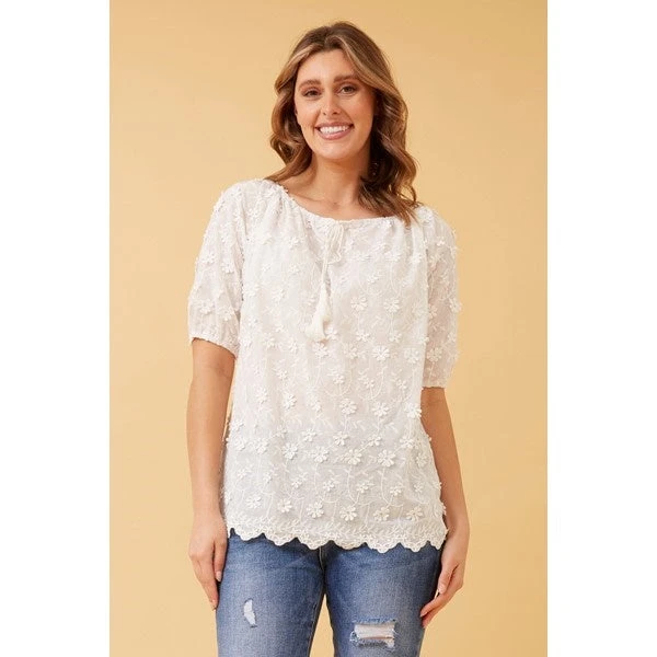 MARLENE FLORAL LACE TOP - Image 7
