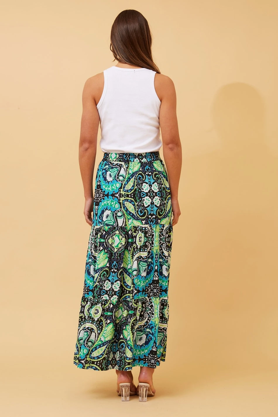 DORIAN FLORAL BOHO MAXI SKIRT - Image 7