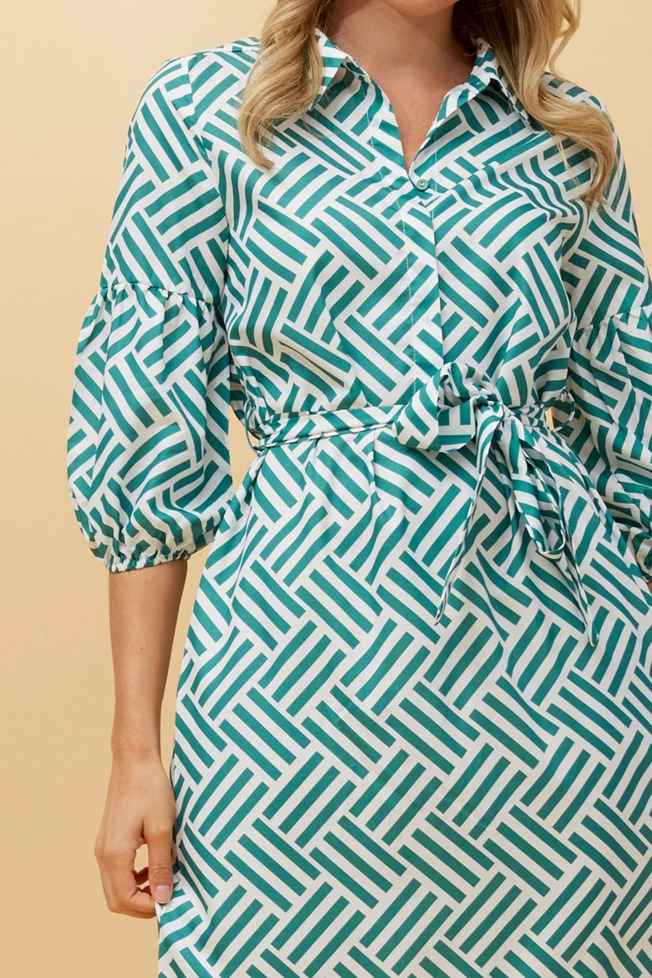 RAINA STRIPE SHIRT MAXI DRESS - Image 5