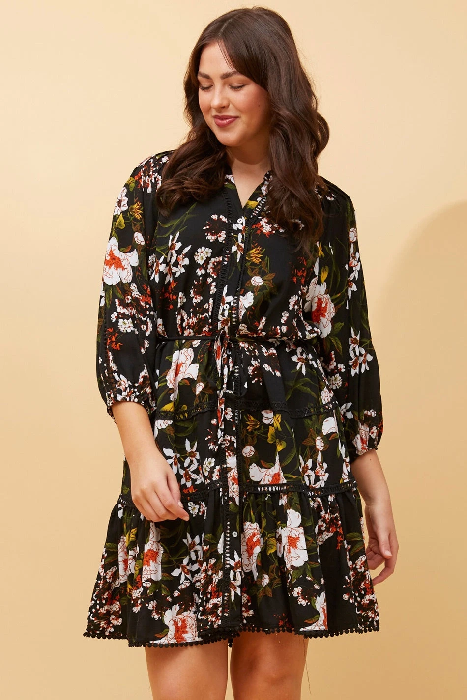 JEANIE FLORAL BOHO SHORT DRESS - Image 3