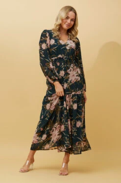 CRYSTELLE FLORAL MAXI DRESS