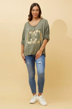 LUCCA GRAPHIC PRINT TOP