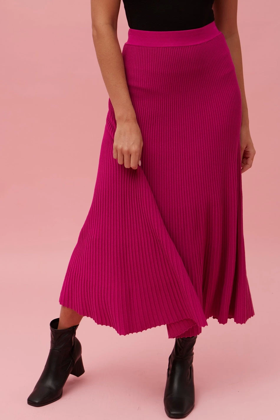 LEANNE RIB KNIT SKIRT - Image 3