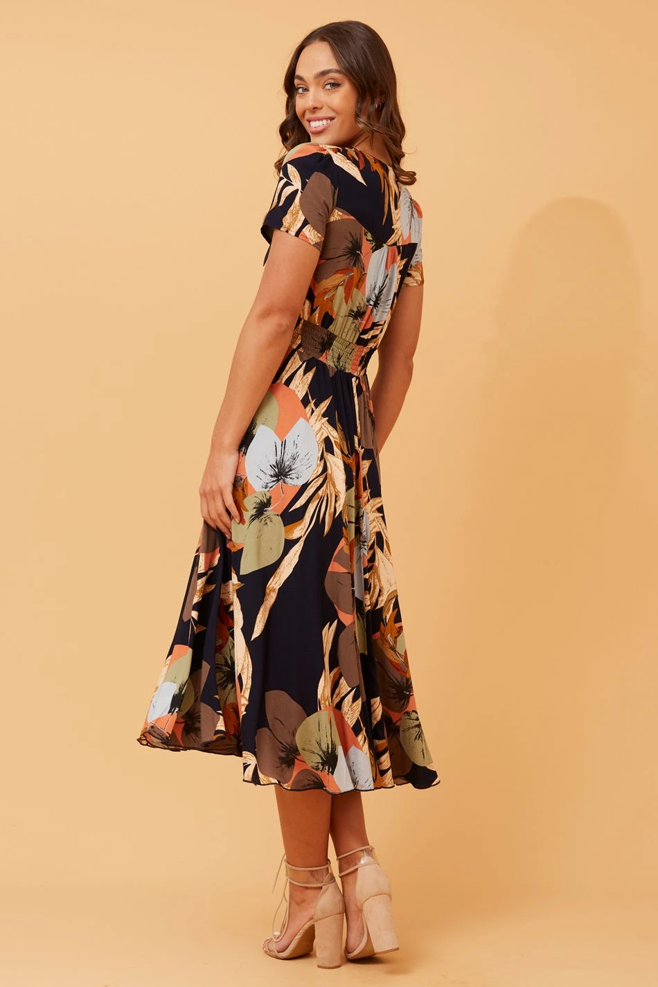 KEGAN FLORAL MIDI DRESS - Image 2